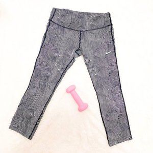 Nike Black & White Swirl Dri-Fit Leggings